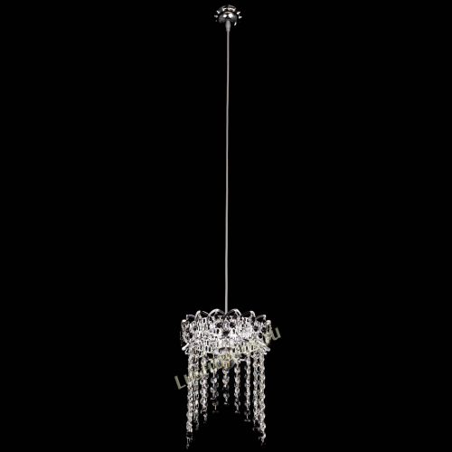 Барная люстра Астра №1 оптикон Черная в Ижевске Гусь Хрустальный