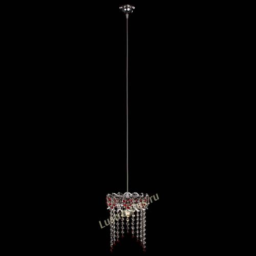 Барная люстра Астра №1 оптикон Красная в Ижевске Гусь Хрустальный