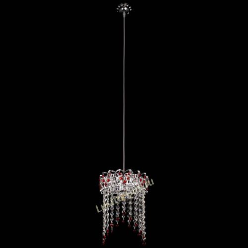 Барная люстра Астра №1 оптикон Красная в Ижевске Гусь Хрустальный