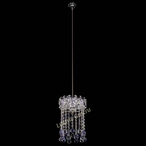 Барная люстра Астра №1 шар 30 фиолетовая в Ижевске Гусь Хрустальный