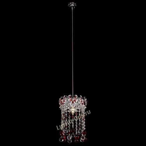 Барная люстра Астра №1 шар 30 красная в Ижевске Гусь Хрустальный