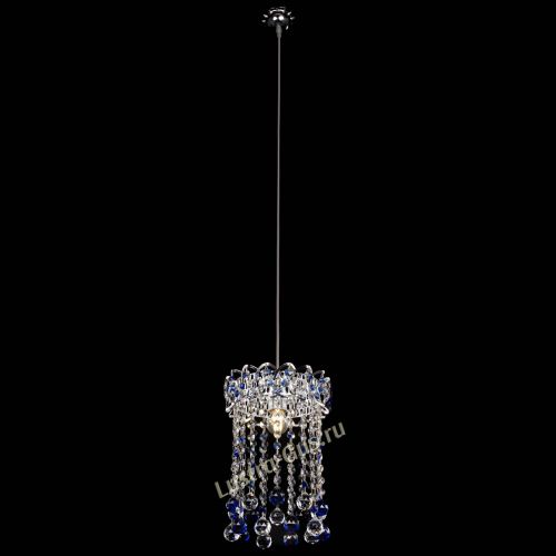 Барная люстра Астра №1 шар 30 синяя в Ижевске Гусь Хрустальный