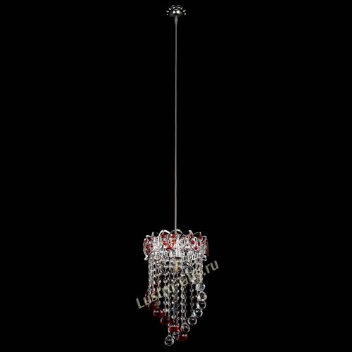 Барная люстра Астра №1 Сигма красная в Ижевске Гусь Хрустальный