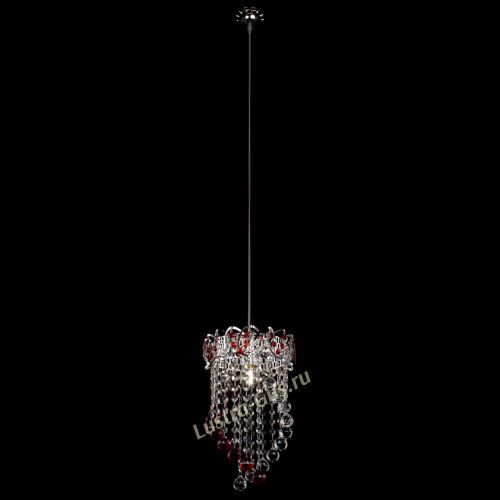 Барная люстра Астра №1 Сигма красная в Ижевске Гусь Хрустальный