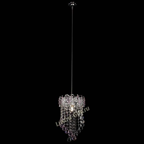 Барная люстра Астра №1 Сигма розовая в Ижевске Гусь Хрустальный