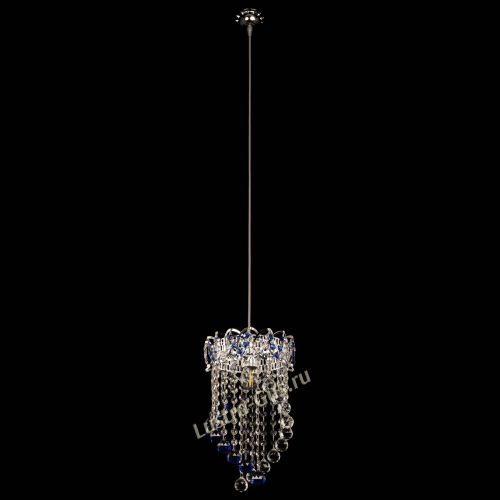 Барная люстра Астра №1 Сигма синяя в Ижевске Гусь Хрустальный