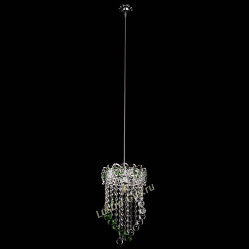 Барная люстра Астра №1 Сигма зеленая в Ижевске Гусь Хрустальный