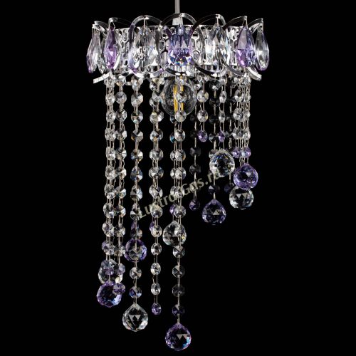 Барная люстра Астра №1 винтаж Фиолетовая в Ижевске Гусь Хрустальный