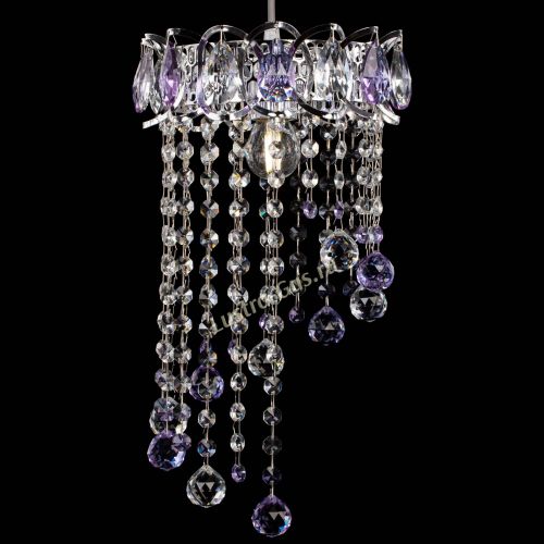 Барная люстра Астра №1 винтаж Фиолетовая в Ижевске Гусь Хрустальный