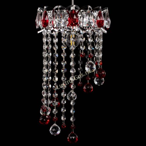 Барная люстра Астра №1 винтаж Красная в Ижевске Гусь Хрустальный