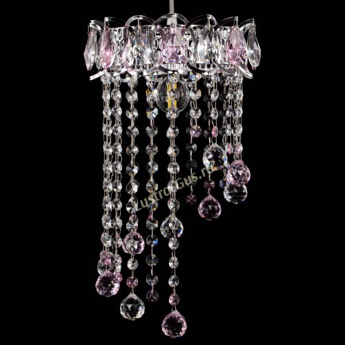 Барная люстра Астра №1 винтаж Розовая в Ижевске Гусь Хрустальный