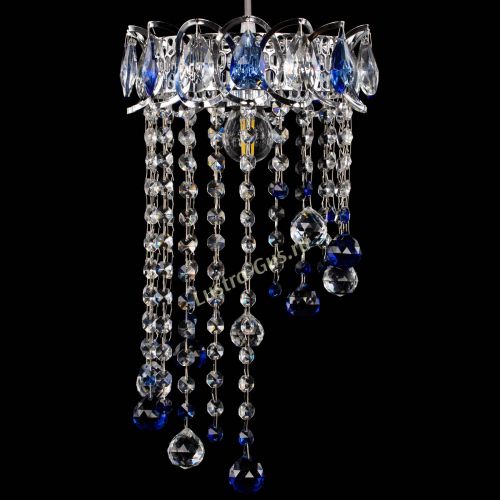 Барная люстра Астра №1 винтаж Синяя в Ижевске Гусь Хрустальный