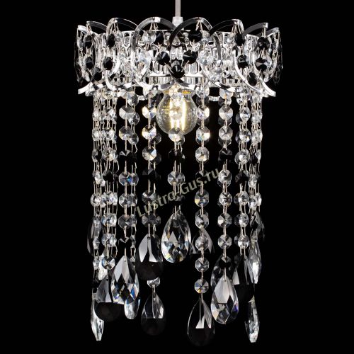 Барная люстра Астра №1 журавлик Черная в Ижевске Гусь Хрустальный