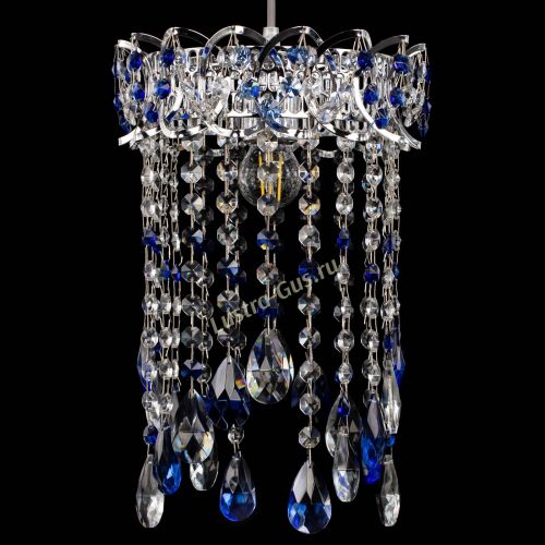 Барная люстра Астра №1 журавлик Синяя в Ижевске Гусь Хрустальный
