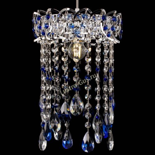 Барная люстра Астра №1 журавлик Синяя в Ижевске Гусь Хрустальный