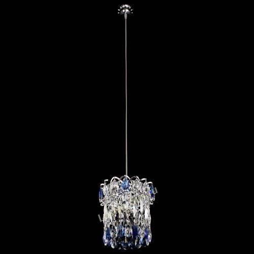 Барная люстра Астра №1 синяя в Ижевске Гусь Хрустальный