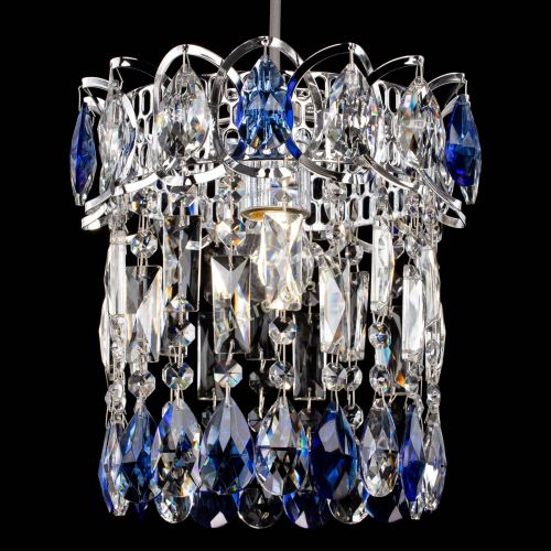 Барная люстра Астра №1 синяя в Ижевске Гусь Хрустальный