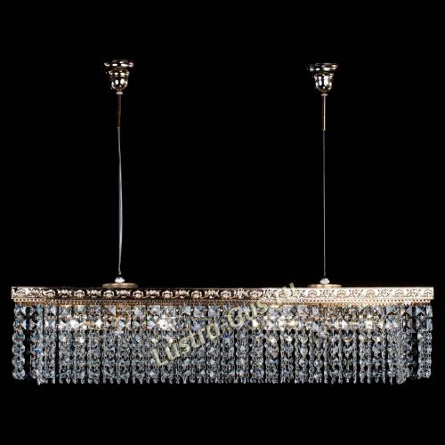 Барная люстра Прямоугольник №4 Антик в Ижевске Гусь Хрустальный