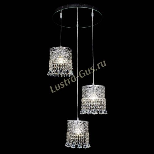 Барная люстра Восток №3 с зеркалом в Ижевске Гусь Хрустальный