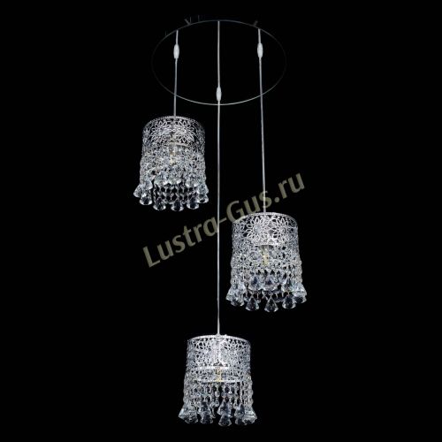 Барная люстра Восток №3 с зеркалом в Ижевске Гусь Хрустальный