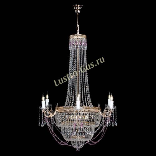 Люстра Елизавета Венеция розовая в Ижевске Гусь Хрустальный
