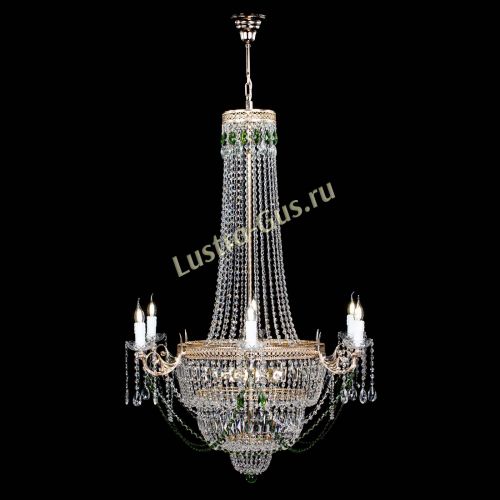 Люстра Елизавета Венеция зеленая в Ижевске Гусь Хрустальный