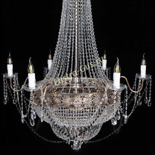 Люстра Елизавета Восток черная в Ижевске Гусь Хрустальный