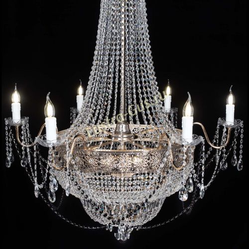 Люстра Елизавета Восток черная в Ижевске Гусь Хрустальный