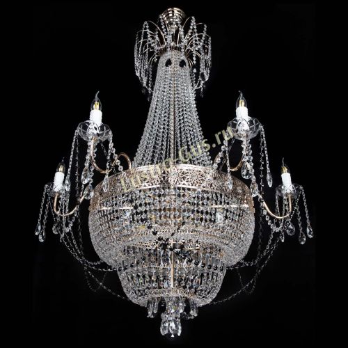 Люстра Елизавета Восток черная в Ижевске Гусь Хрустальный