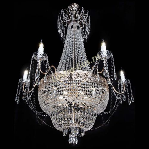 Люстра Елизавета Восток черная в Ижевске Гусь Хрустальный