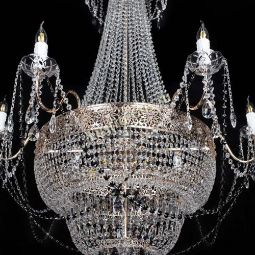 Люстра Елизавета Восток черная в Ижевске Гусь Хрустальный