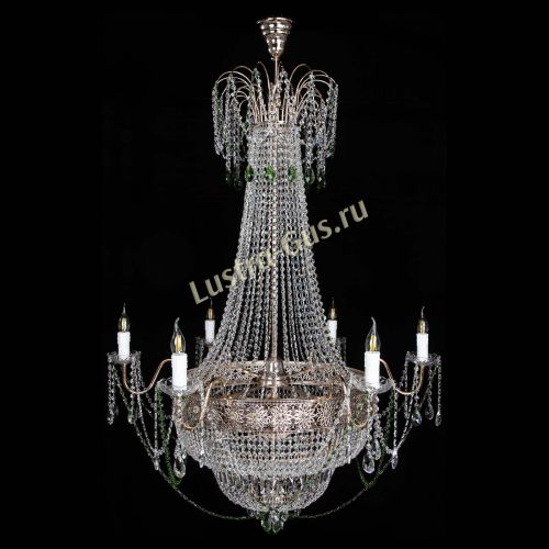 Люстра Елизавета Восток зеленая в Ижевске Гусь Хрустальный