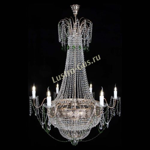 Люстра Елизавета Восток зеленая в Ижевске Гусь Хрустальный