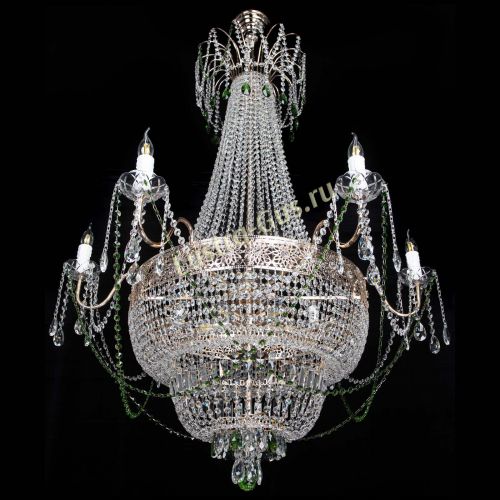 Люстра Елизавета Восток зеленая в Ижевске Гусь Хрустальный
