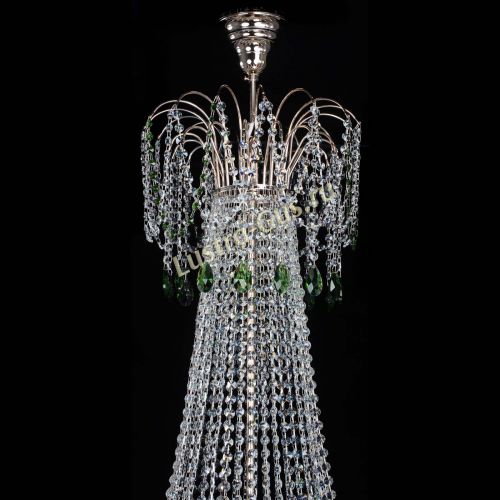 Люстра Елизавета Восток зеленая в Ижевске Гусь Хрустальный