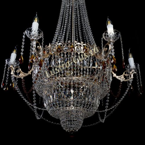 Люстра Елизавета чайная в Ижевске Гусь Хрустальный