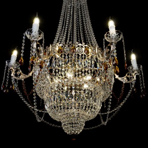 Люстра Елизавета чайная в Ижевске Гусь Хрустальный