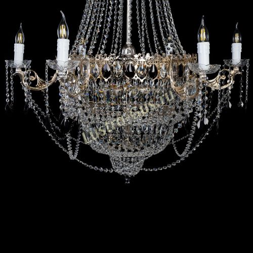 Люстра Елизавета черная в Ижевске Гусь Хрустальный