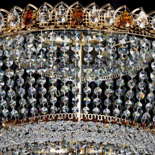 Большая люстра Хрустальный Каскад Дворцовый чайный в Ижевске Гусь Хрустальный