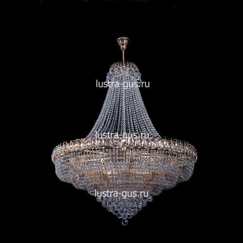 Люстра Хрустальное Кольцо пирамида с подвесом в Ижевске Гусь Хрустальный