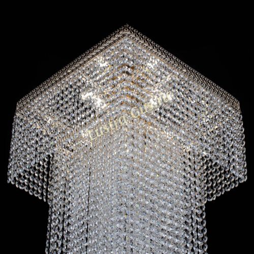 Люстра Колонна Квадрат Длинный в Ижевске Гусь Хрустальный