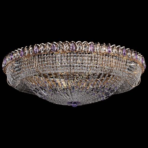 Люстра Кольцо Классика №12 фиолетовая в Ижевске Гусь Хрустальный