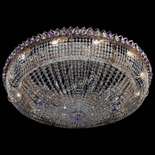 Люстра Кольцо Классика №12 фиолетовая в Ижевске Гусь Хрустальный