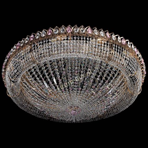 Люстра Кольцо Классика №12 розовая в Ижевске Гусь Хрустальный