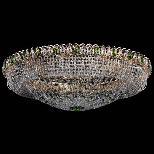 Люстра Кольцо Классика №12 зеленая в Ижевске Гусь Хрустальный