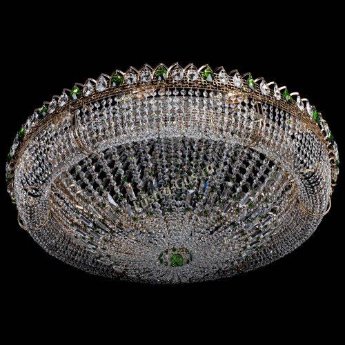 Люстра Кольцо Классика №12 зеленая в Ижевске Гусь Хрустальный