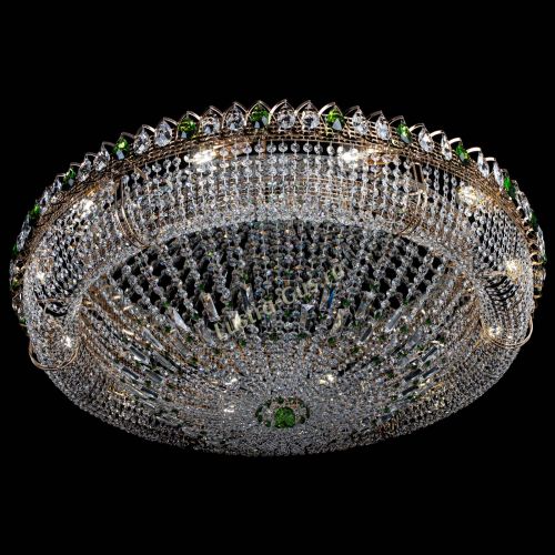 Люстра Кольцо Классика №12 зеленая в Ижевске Гусь Хрустальный