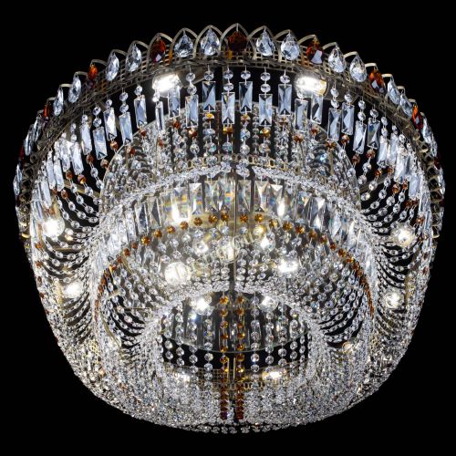 Люстра Кольцо Овал №17 под бронзу чайная в Ижевске Гусь Хрустальный