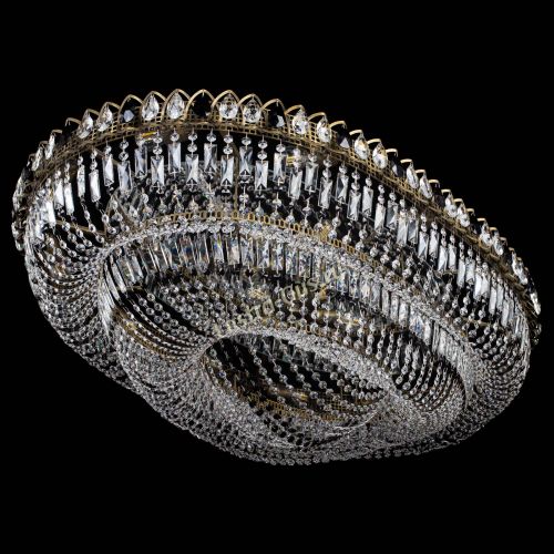 Люстра Кольцо Овал №17 под бронзу черная в Ижевске Гусь Хрустальный