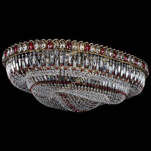 Люстра Кольцо Овал №17 под бронзу красная в Ижевске Гусь Хрустальный